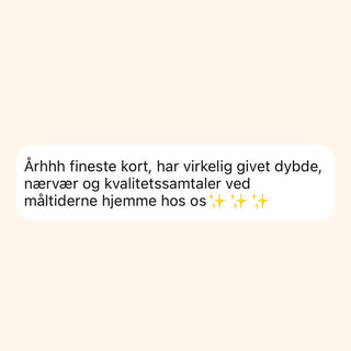 SPISEKORT: T(W)EEN TALK (samtalekort)