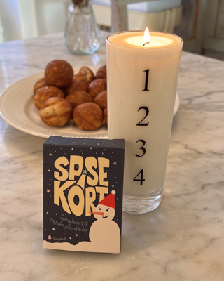 SPISEKORT: Samtalekort til måltiderne med juletema